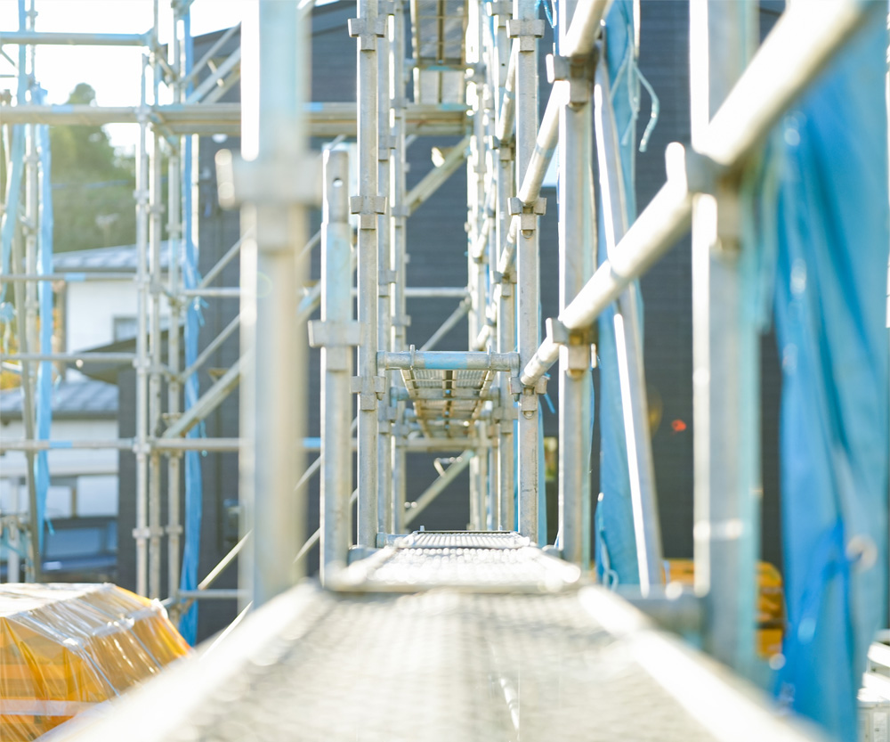 足場のレンタル・設置をする仕事